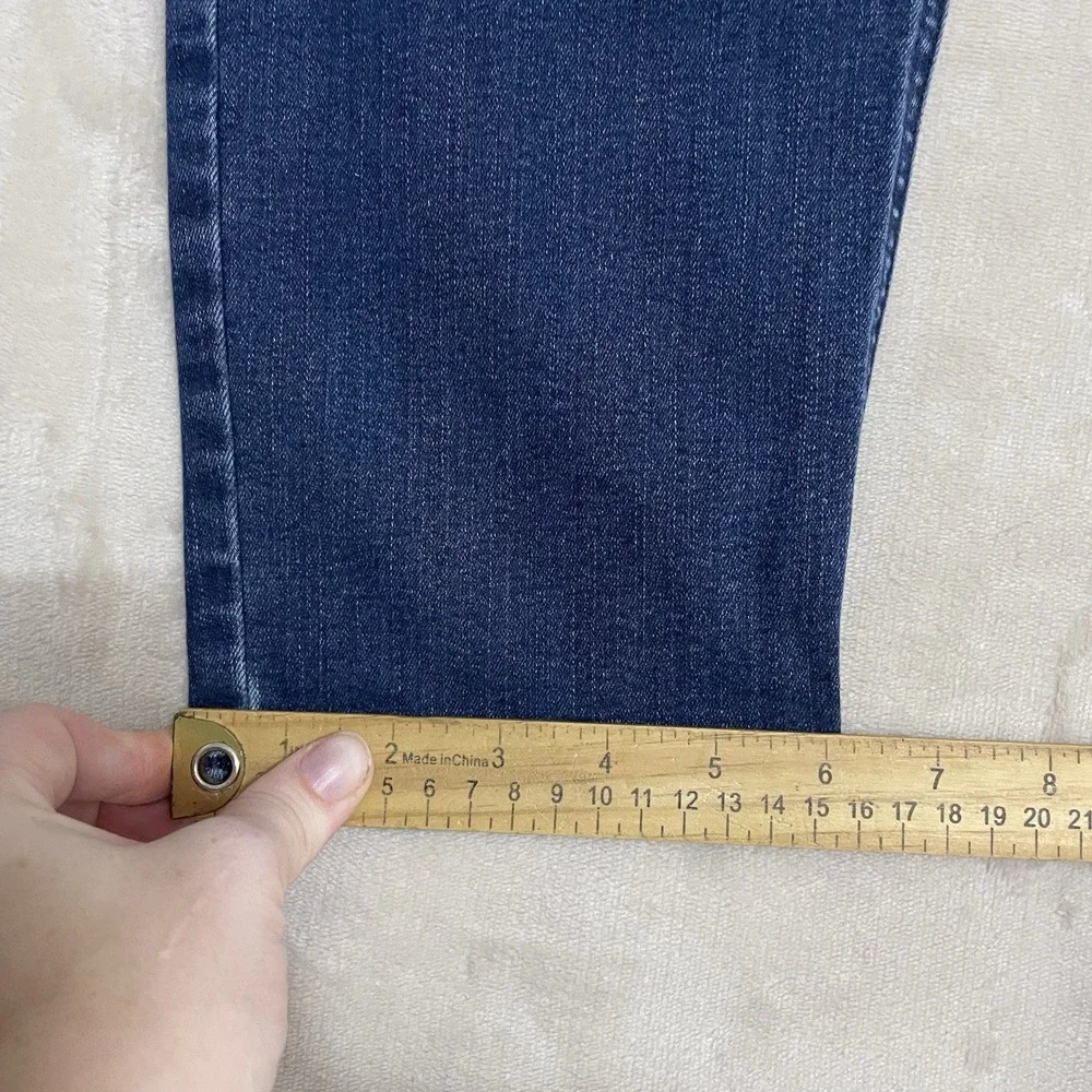 Madewell Jeans Womens Size 30 Mid Rise Stovepipe Dark Wash‎ Blue Denim Stretch